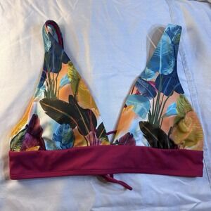 Skye Isabella San Blas Lace Up Back Bikini Top Size L‎